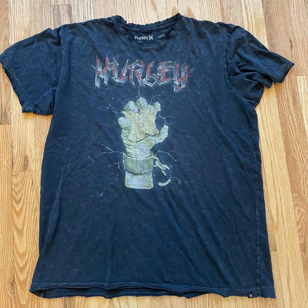 Vintage 90’s y2k Hurley graphic T shirt black